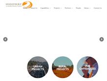 Tablet Screenshot of highwayconstruction.com.au